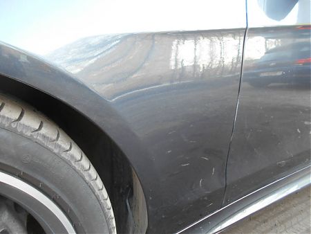 Крыло Mercedes E200 после локальной покраски